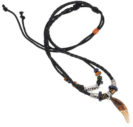 ROMISBABA Einzigartige Hai- Für Männer Geflochtenes - Im Ethno-stil Mit Zahn- Für Ein Statement