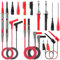 QIMEI-SHOP Puntali Multimetro Kit Puntali Tester con Clip Coccodrillo Elettrici Sonda di Prova Cavi Gancio di Prova per Elettricista Multimetro Digitale 14 Pezzi
