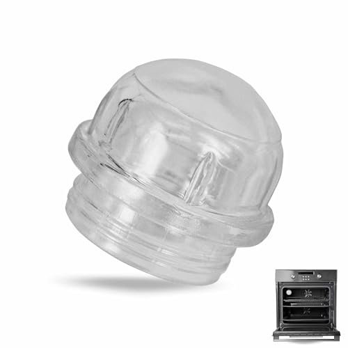 CHEFZOCO Cubierta lampara horno, Protector cristal bombilla de horno, Tapa de vidrio para bombilla de horno Gorenje, cubierta de cristal para lámpara de horno, Ø 68 mm, Código original 00647309