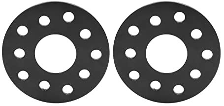 Spurverbreiterungen, Aluminiumlegierung, Nabenzentrierte Radadapter, Ersatz für Seat-Modelle, 5 x 114, 3 Naben, 5 mm Dicke, Schwarz, 2 Stück
