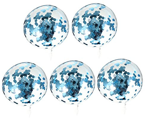 HONITANO 1 Satz Sequin Balloons Transparente Bobo Ballons mit Glitzer für Hochzeit und Partydekoration Wiederverwendbar für Festliche Anlässe
