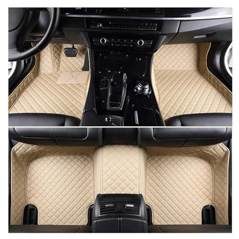 Fußmatten Maßgefertigte 3D-Fußmatten für 5er E60 (2004–2010) – Innenraumzubehör(Beige)