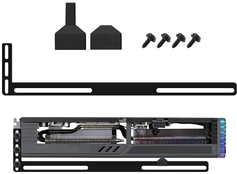 YAODHAOD GPU-Halterung, Grafikkarten-GPU-Stütze, Grafikkarten-Sag-Halter, Einzel- oder Dual-Slot-Karten (schwarz)