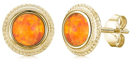 Twoowl Opal Ohrringe 925er Sterling Silber Ohrstecker Opal schmuck Geschenke für Frauen Mädchen