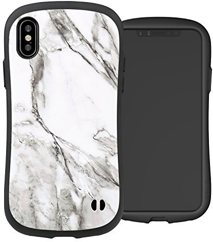 iFace First Class Marble Series per iPhone X/XS - Custodia Protettiva [Guscio Rigido + Paraurti] Antiurto per Telefono [Sottoposta a Test di Caduta] Case iPhone X/XS – Bianco Marmorizzata