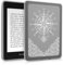 kwmobile Hülle kompatibel mit Amazon Kindle Paperwhite (10. Gen - 2018) - Silikon eReader Cover Case Schutzhülle - Kompass Barock Weiß Transparent