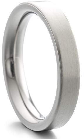 Heideman Ring Damen und Herren Paari aus Edelstahl silber farben poliert oder matt Damenring für Frauen und Männer Partnerringe strichmatt Gr.52 hr7000-4-52