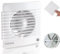 AIROPE -150 mm Fan, Extractor Fan with Check Valve + Integrated Mosquito Net, dB(A) 33.VMC for Bathroom, Kitchen, Office, Toilet, Silent, 5 Year Warranty AIROPE