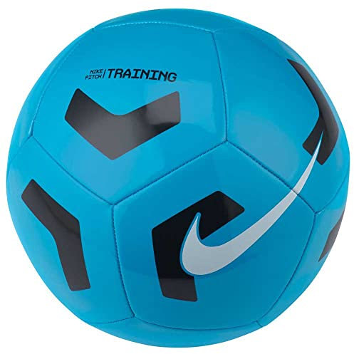 Nike CU8034-434 Pitch Training Recreational soccer ball Unisex LT BLUE FURY/BLACK/WHITE Size 5