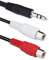 iYueMps 1.2m/4ft 3.5mm to 2RCA Female Stereo Conversion Audio Cable for Computer Speaker