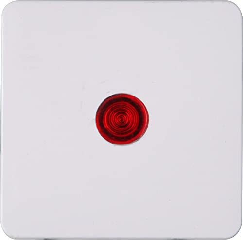 Kopp HK02 - Flächenwippe mit Linse rot, Farbe: arktisweiß, 5er Pack, 331114005