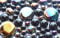 Bazare Masud e.K. Glasnuggets 230g Premium-Mix opak in 3 Größen 10-44 mm Nicht lichtdurchlässig, teilweise irisierend Muggelsteine Glassteine ca. 75 St. (schwarz Mix opak teilweise irisierend)