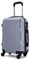 R.Leone Ryanair 55x40x20cm Valigia Trolley Bagaglio a mano Rigido Ultraleggero in ABS 4 Ruote smontabile Rimovibili Autonome 20373N (Valigia 55X40X20cm, Argento)