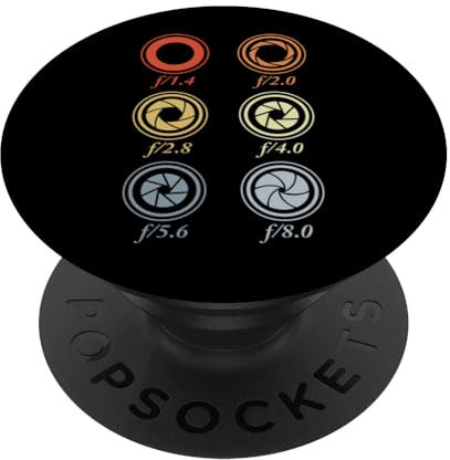 Blendengrößen Fotografie Iris Kamera Fotojournalist PopSockets mit austauschbarem PopGrip