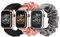 Wearlizer Lot de 3 bracelets chouchou compatibles avec Apple Watch 41 mm, 40 mm, 38 mm, en tissu doux imprimé pour iWatch Series SE 8 7 6 5 4 3 2 1 (noir/gris/rose, S/M)