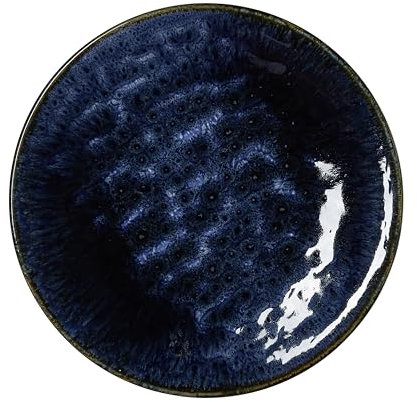 WAS Germany Assiettes plates Ø 27 cm Lot de 6 assiettes océan foncé Porcelaine