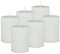 DecoLite: 6 x Rustik Stumpenkerzen 80/60 mm Safe Candle Selbstverlöschend. Brenndauer ca. 25 Stunden - 100% made in Germany von Wenzel Kerzen - RAL Zertifiziert (wollweiss)