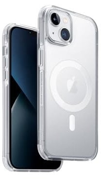 UNIQ Hybrid iPhone 14 Magclick Charging Combat (AF) Dove Satin Clear