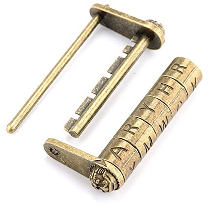 Candado de combinación, candado de código de candado, candado, candado de combinación retro de bronce antiguo 5 letras aleación de zinc cerradura de contraseña candado de joyero for cajón de maleta de
