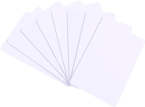 500 Stück Premium Blanko-PVC-Karten, CR80, 30 mm, Grafikqualität, weiße Kunststoffkarten für Foto-ID-Badge-Drucker