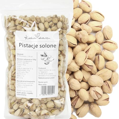 Pistacchi Salati Croccanti e Gustosi 1 kg | Snack Naturale Perfetto per Aperitivi e Spuntini Sani | KUCHNIA ZDROWIA