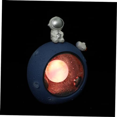 Mikikit 1Stk planetarisches Nachtlicht für den einzug schlafzimmer batteriebetrieben lamp desk resin Schreibtisch Dekorative Lichter Umgebungslicht schmücken Nachttischlampe Harz