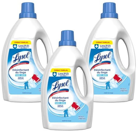 Lysol - Lot de 3 Désinfectants de linge - Linge Frais