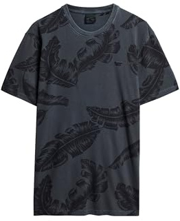 Superdry Herren Vintage T-Shirt mit überfärbtem Print Finster Marineblau M