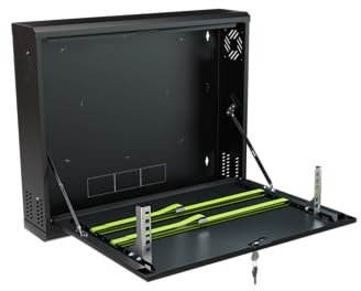 Stalflex Informatique Armoire Metallique CCTV 19 Pouces 2U - Baie de Brassage Fabriqué en Métal très Résistant - Racks pour Ordinateur et Serveur - Baie Informatique avec Boîtier Verrouillable