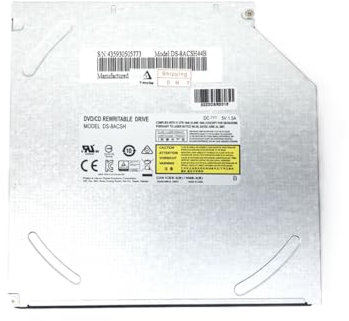 Super Multi DVD/CD Rewriter Slim SATA Drive Burner Compatible with Samsung P560-Pa01dE, NP350V5C-S09it