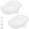 SINJEUN 2 PCS 40 x 28cm Clear Lazy Susan Turntable, Rotatable 360°Clear Fridge Organisers Storage, Rectangle Lazy Susan Organizer for Cabinet Fridge