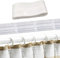 Gardinenband Kräuselband, 5mx85mm Vorhangband zum Aufnähen Universal Kräuselband, Faltenband für Gardinen Gardinenkräuselband Vorhang Reihband Bleistiftfaltenband mit Schlaufen - Weiß