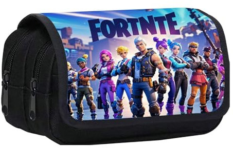 Doyomtoy Spielthema Doppelreißverschluss,Video Game Federmäppchen,Schulmäppchen für Schreibwaren Schulsachen Federtasche Schreibwarenetui mit großer Kapazität für Schul und Bürobedar (Buntes)