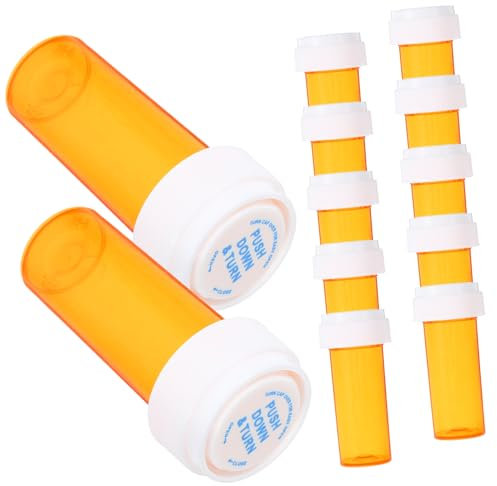BIUDECO 12er Set Transparente Pillenflaschen 30ml Praktische Reisebehälter Für Medikamente Kleine Medizinflaschen Für Tabletten Und Kapseln Ideal Für Unterwegs