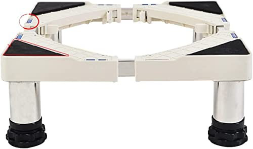 XAoSCd Base De Support De Machine À Laver Base De Machine À Laver Portable Longueur Réglable 30-45 Cm Largeur 38-54 Cm Support De Réfrigérateur Congélateur Piédestal Climatiseu,13-17cm