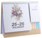 AMO HERMOSO Tischkalender 2025 2026 Kalender Monatsübersicht, Schreibtischkalender Monatskalender mit Mini Notizen und farbigen Etiketten, To-Do-Liste, Feiertagen