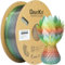 GratKit Glitzer Regenbogen PETG 3D-Drucker Filament 1,75mm, 1kg Spule, Transluzent mit +/-0,03mm Präzision, Teiltransparent und mehrfarbiger Farbverlauf Rainbow PETG, 1000g