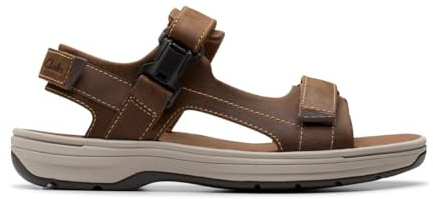Clarks Motion Trek LX Mens Dark Tan Lea, 6.5