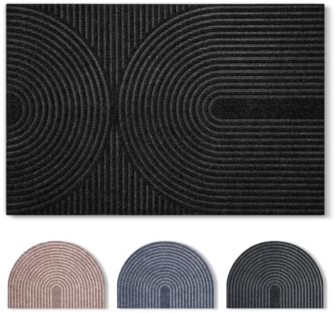 Tuocal Fußmatte Innen und Außen, 40x60cm, rutschfeste Schmutzfangmatte | Hoch Saugfähig, Niedriges Profil, Maschinenwaschbar, Fussmatte, Türmatte für Eingangsbereich, Eingang, Flur, Haustür
