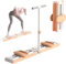 Indoor Ski-Übungsgerät, Multifunktionaler Cardio-Trainer mit abnehmbaren Armlehnen für Fitnessstudio, Taillenkraft und Anfänger-Ski-Simulation