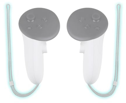 SOULWIT Controller-Schlaufen für Meta Quest 3/3S VR-Controller – Weiß | 1 Paar Handgelenkriemen, Besonders Strapazierfähig und Sicher, Einfache Selbstmontage