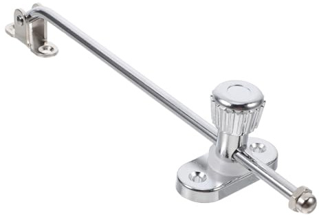 Anneome Window Security Bar Sliding Door Lock with Hold Open Function Heavy Duty Door Closer for Casement Window Hardware Patio Doors Locks Security 8.27 in X 1.93 in X 1.50 in