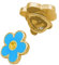 THE MASONIC COLLECTION - Abzeichen/Krawattennadel/Anstecknadel/Brosche mit Forget-Blumen-Design – vergoldet mit atemberaubendem gelben Stein – Freimaurer Geschenke für Männer