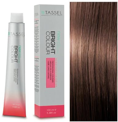 Tinte Permanente Tassel Bright Colour con Argán y Keratina - Nº7.73 RUBIO MEDIO AVELLANA - 100 ml
