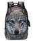 PIA International Rucksack Wolf, Tier Tiere Wildtiere Eyecatcher Rucksäcke Tasche Taschen