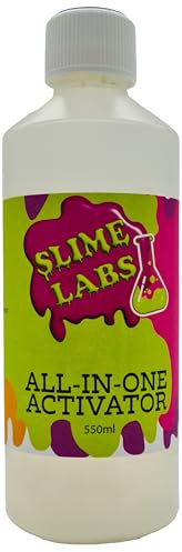 Slime Labs All-In-One Activator 550ml - Borax Solution For DIY Slime Kit, School Supplies, Art And Crafts Projects, Children's Craft Activities, Liquid Activator For Slime In The UK