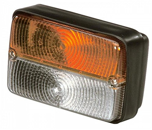 Ama Frontscheinwerfer Richtungs-Position, 114 x 76 mm, Weiß, Halogen, Kunststoff, Links