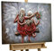 KunstLoft Metallbild 3D | 100% HANDGEFERTIGT | 80x60x5cm | Wandbild Metall Deko 'Same but Different' | Kinder Umarmung | Taupe Rot | Metall Wanddeko Wohnzimmer
