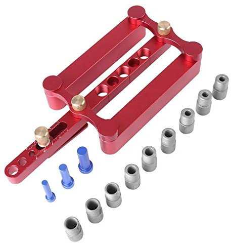 Auto centraggio Dowelling Jig, per Tasselli Metrici 6/8/10mm Preciso Foratura, Jig Accessori Lavorazione Del Legno Strumento