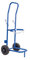 Toolland Chariot bleu pour bouteilles de gaz et cylindres, capacité de 100 kg, chaîne de sécurité réglable, cadre en acier inoxydable, grandes roues, idéal pour bouteilles de propane, fûts de bière et